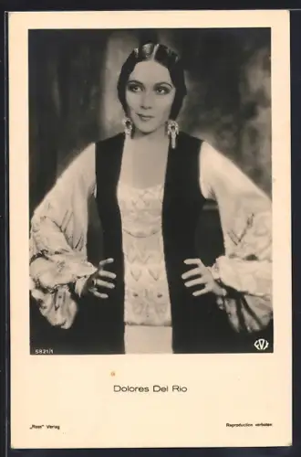 AK Schauspielerin Dolores Del Rio im Bolero