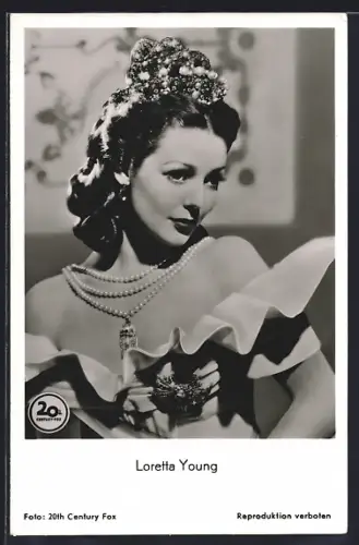 AK Schauspielerin Loretta Young in Suez