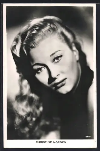 AK Schauspielerin Christine Norden Portrait