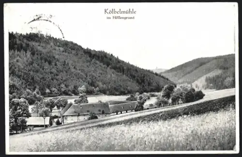 AK Elsterberg / Voigtl. Schweiz, Gasthaus Kolbenmühle im Höllengrund