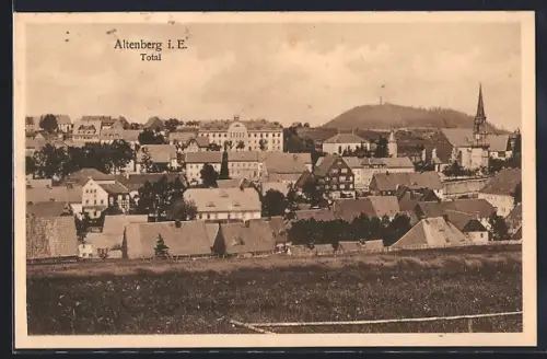 AK Altenberg i. E., Totalansicht vom Ort