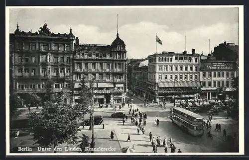 AK Berlin, Unter den Linden, Kranzlerecke