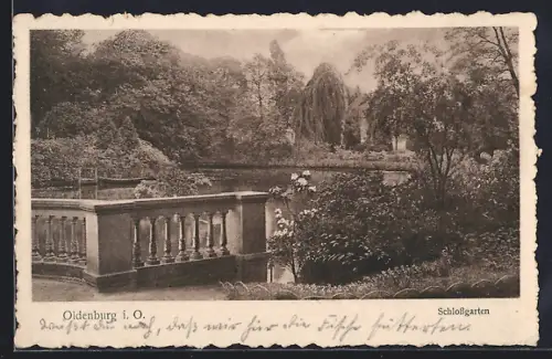 AK Oldenburg i. O., Schlossgarten
