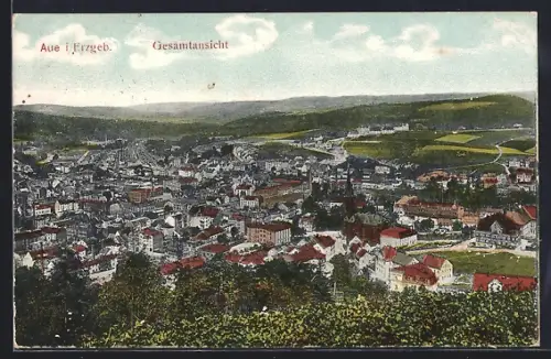 AK Aue i. Erzgeb., Gesamtansicht