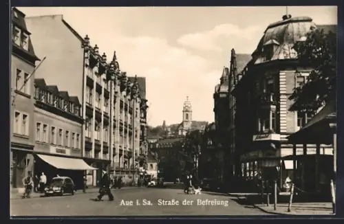 AK Aue i. Sa., Strasse der Befreiung