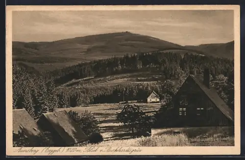 AK Auersberg /Eibenstock, Blick vom Burckhardtsgrün