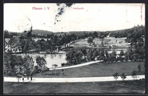 AK Plauen i. V., Stadtpark