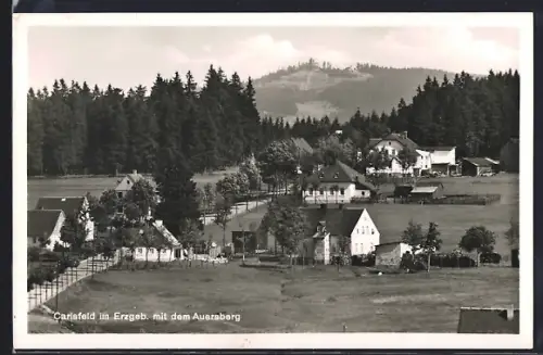 AK Carlsfeld im Erzgeb., Auersberg, Gasthaus Talsperre, Inh. Max Heidenfelder