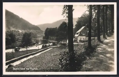 AK Bockau i. Erzgeb., Rechenhaus, Flössgraben