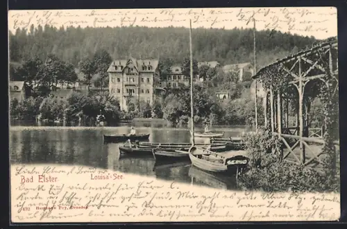 AK Bad Elster, Louisa-See, Boote, Pavillon