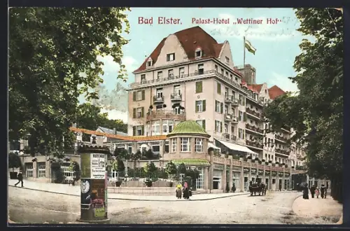 AK Bad Elster, Palast-Hotel Wettiner Hof