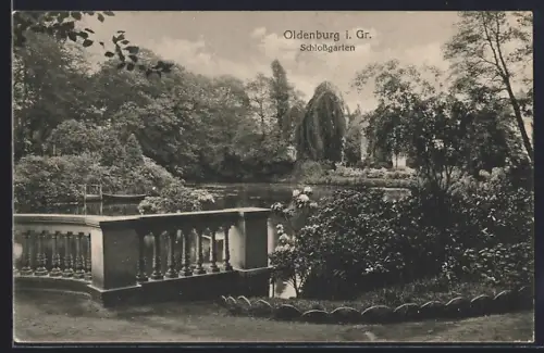 AK Oldenburg i. Gr., Schlossgarten