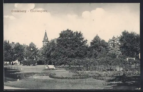 AK Oldenburg / O., Cäcilienplatz