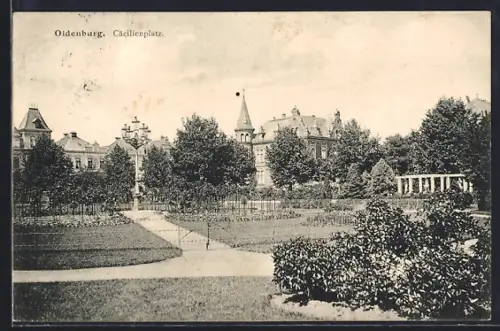AK Oldenburg / O., Cäcilienplatz