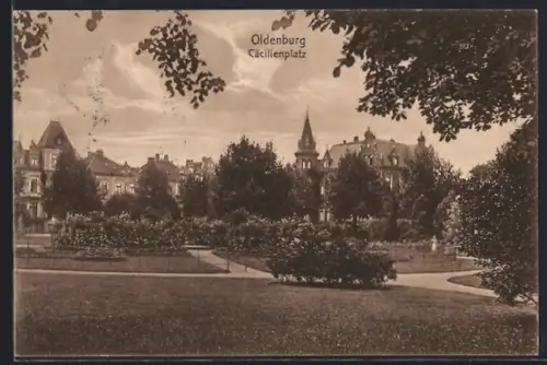 AK Oldenburg / O., Cäcilienplatz