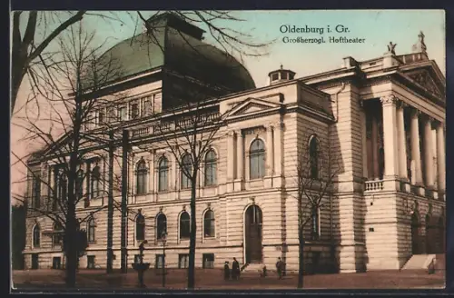 AK Oldenburg i. Gr., Grossherzogl. Hoftheater