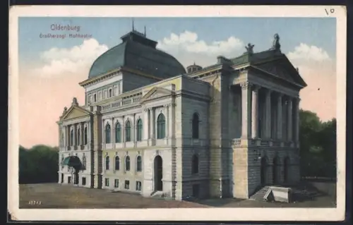 AK Oldenburg / O., Grossherzogl. Hoftheater