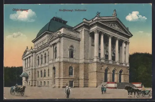 AK Oldenburg / O., Grossherzogl. Hoftheater