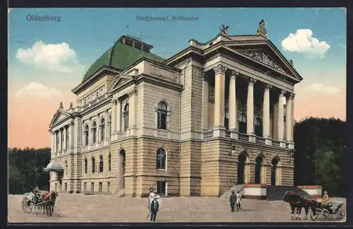 AK Oldenburg / O., Grossherzogl. Hoftheater
