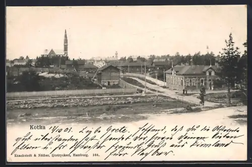 AK Kotka, Blick auf den Ort