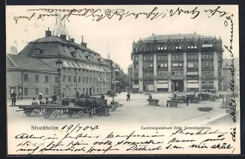 AK Stockholm, Centralpalatset frán Jornvägsbron