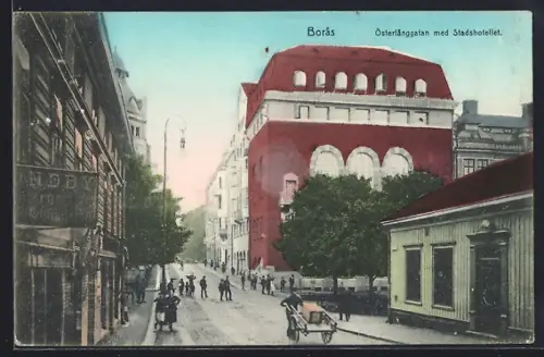 AK Boras, Österlanggatan med Stadshotellet