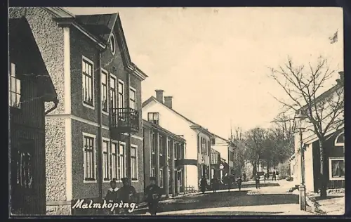 AK Malmköping, Strassenpartie im Ort
