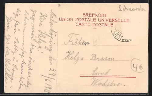 AK Malmköping, Strassenpartie im Ort