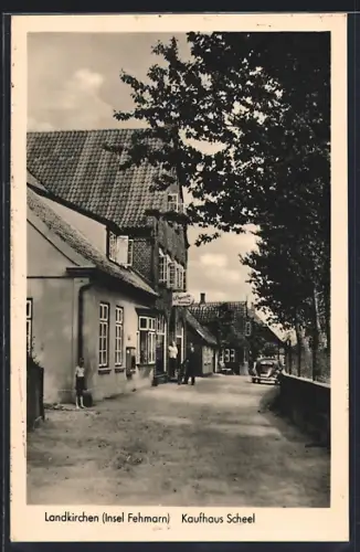 AK Landkirchen /Fehmarn, Kaufhaus Scheel