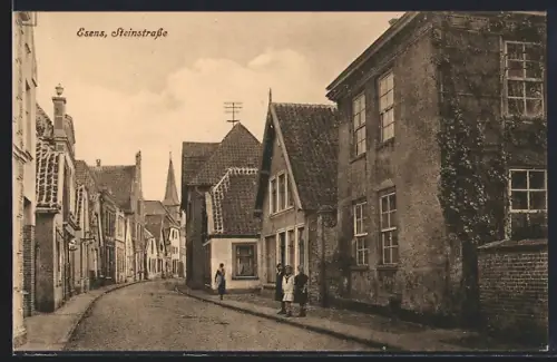 AK Esens, Kinder in der Steinstrasse