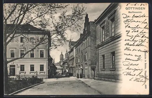 AK Göttingen, Partie in der Barfüsserstrasse