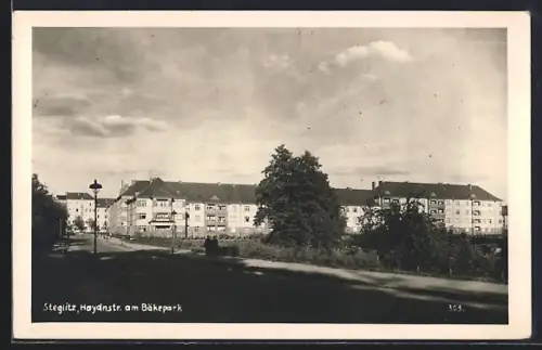 AK Berlin-Steglitz, Haydnstrasse am Bäkepark