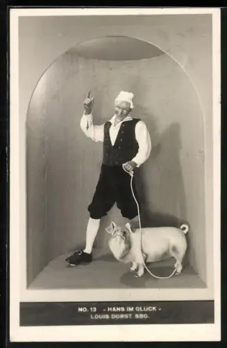 AK Puppe Hans im Glück, Neue Spielzuegschau in Sonneberg, 1935