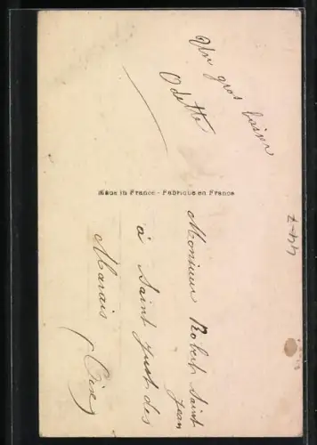 AK kleines Mädchen mit Puppe und Katze im Korb