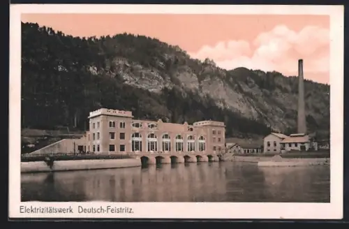 AK Deutsch-Feistritz, Blick zum Elektrizitätswerk