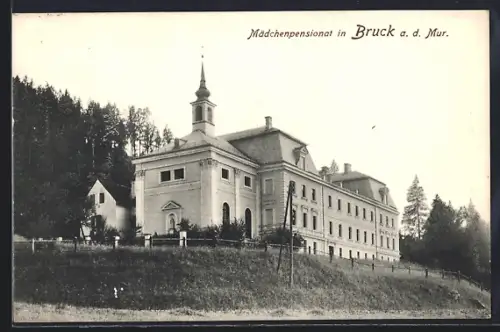 AK Bruck / Mur, Blick auf das Mädchenpensionat