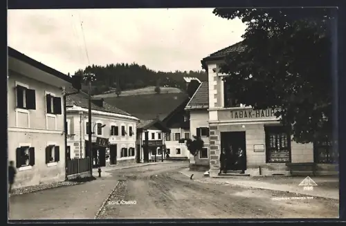 AK Schladming, Teilansicht mit Benzin- und Tabakgeschäft