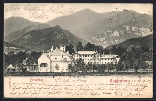 AK Kapfenberg, Fürstenhof vor Bergpanorama