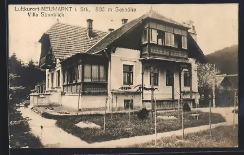 AK Neumarkt, Villa Sonnblick mit Anlagen