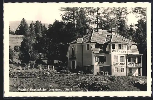 AK Neumarkt, Pension Sonnenheim mit Garten
