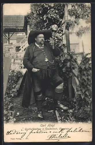 AK Teufenbach /Obersteier, Gasthofbesitzer Carl Heigl