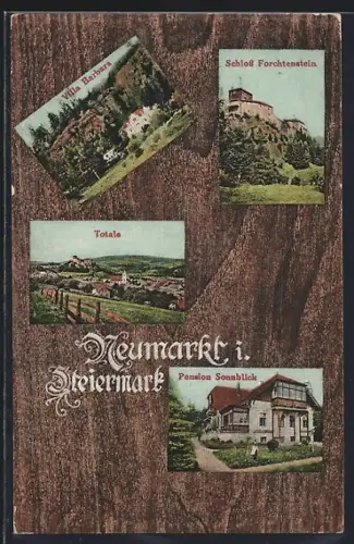 AK Neumarkt i. Steiermark, Schloss Forchtenstein, Pension Sonnblick, Villa Barbara