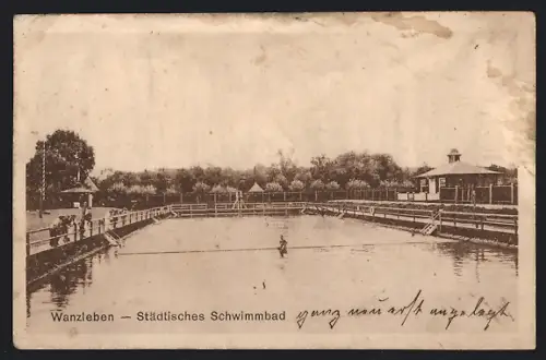 AK Wanzleben, Städtisches Schwimmbad