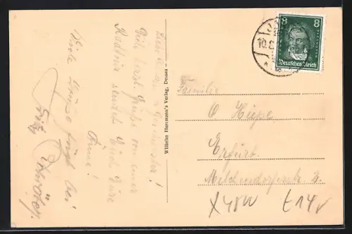 AK Dessau, Gasthaus zum Sie Berg