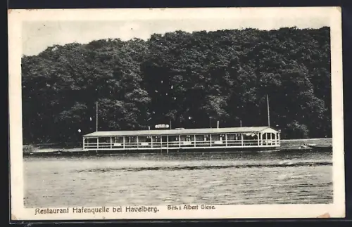 AK Havelberg, Restaurant Hafenquelle von Albert Giese