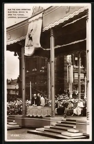 AK Liverpool, The King Operating Electrical Device to Open the Tunnel