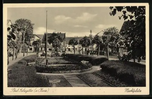 AK Salzgitter /Harz, Partie am Marktplatz