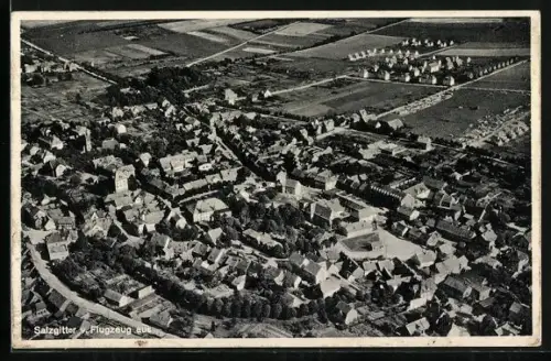 AK Salzgitter, Ortsansicht vom Flugzeug aus