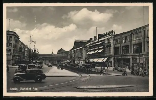 AK Berlin-Charlottenburg, Blick auf den Bahnhof Zoo