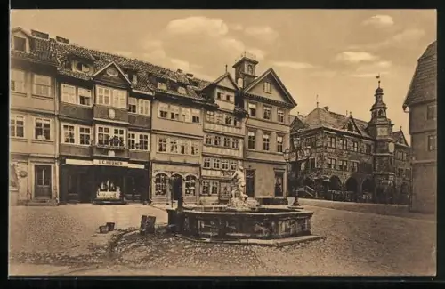 AK Alt-Nordhausen, Kohlmarkt mit Rahaus
